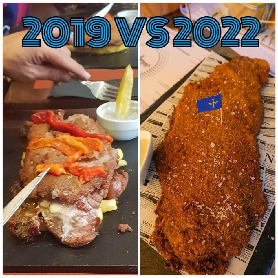 ¡ ! Parece que ha llovido un poco desde nuestro primer Cachopo de jamón y cabrales que hicimos para el 2019 A base de aprender, de escucharos y con más ganas que nunca de mejorar hemos conseguido perfeccionar nuestros cachopos para que sea un producto que os deje locos Gracias a este esfuerzo en este 2022 pudimos ser Mejor Cachopo de Cataluña y Segundo Mejor de España ¡Vamos a por más! #kchopoelprat #cachopo #cachopoasturiano #comidasturiana #restauranteasturiano #sobrasada #tomatedeshidratado #provolone #provolonecheese #restaurantebarcelona #restaurantebcn #comidatradicional #comidatipica #elpratdellobregat #panko #foodporn #foodies #foodlovers #cheeselover #cheesyfood #foodblogger