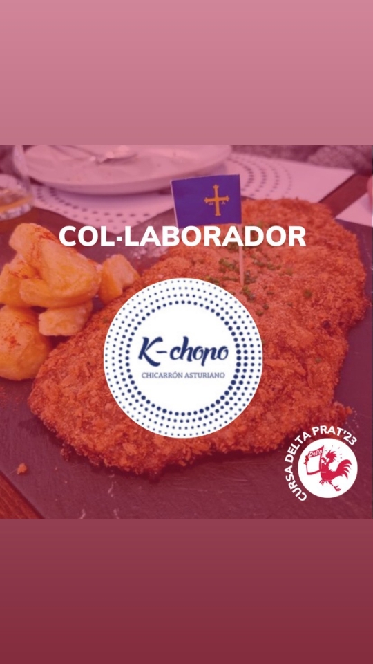 Kchopo el restaurant asturià que es va reinventar fa uns anys i està situat al Prat col·laborarà un any més amb la Cursa Delta Prat oferint al guanyador i guanyadora local un sopar per a dues persones al seu restaurant. També com diu el seu propietari Ramon, farem un sorteig. Cal destacar que el restaurant pratenc @kchopo_elprat ha rebut un important reconeixement per segon any consecutiu a #Astúries per part de @guiacachopo com a millor #cachopo de Catalunya. #kchopoelprat #cachopo #sorteo